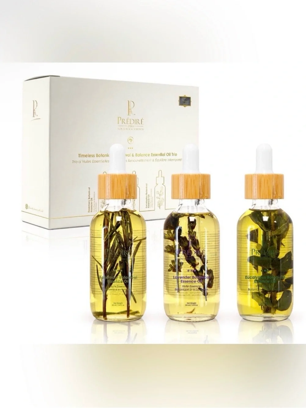 Predire Botanical Oil Trio ~ Rosemary, Lavender, & Eucalyptus 🌱 ~ Retail $700